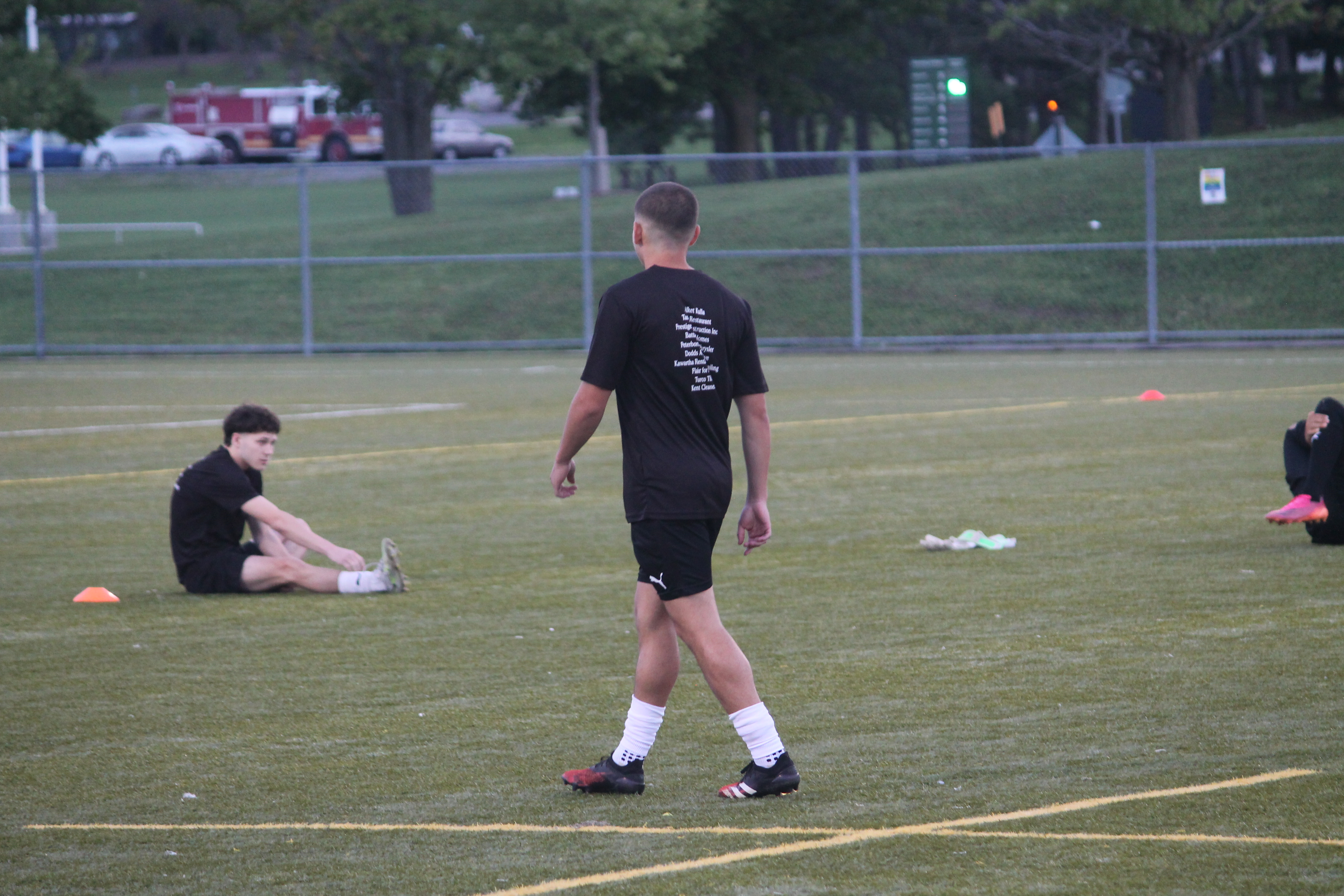 A picture of me playing soccer